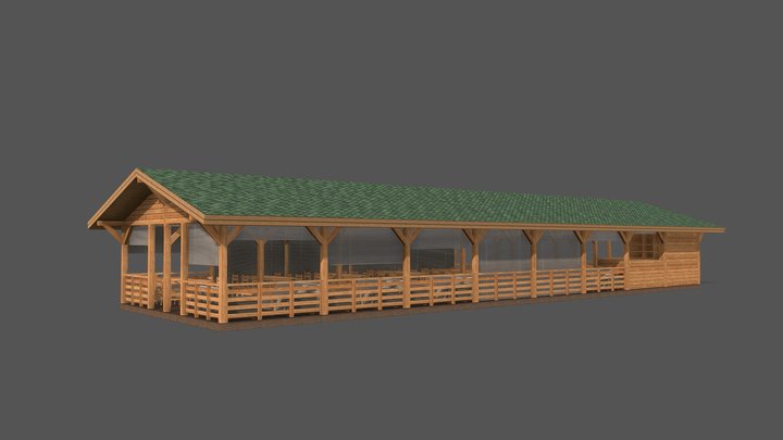 Летняя веранда 3D Model