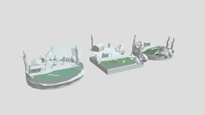 Forest Loner - Blockouts 3D Model