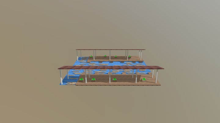 45598 Water Market 3D Model