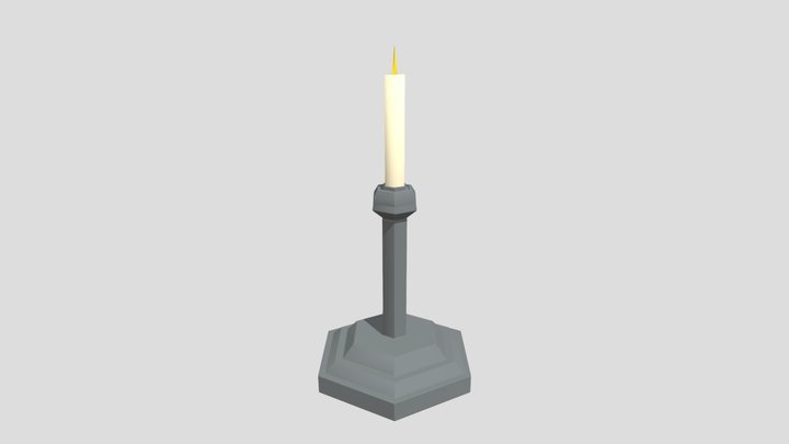 Castiçal de vela 3D Model