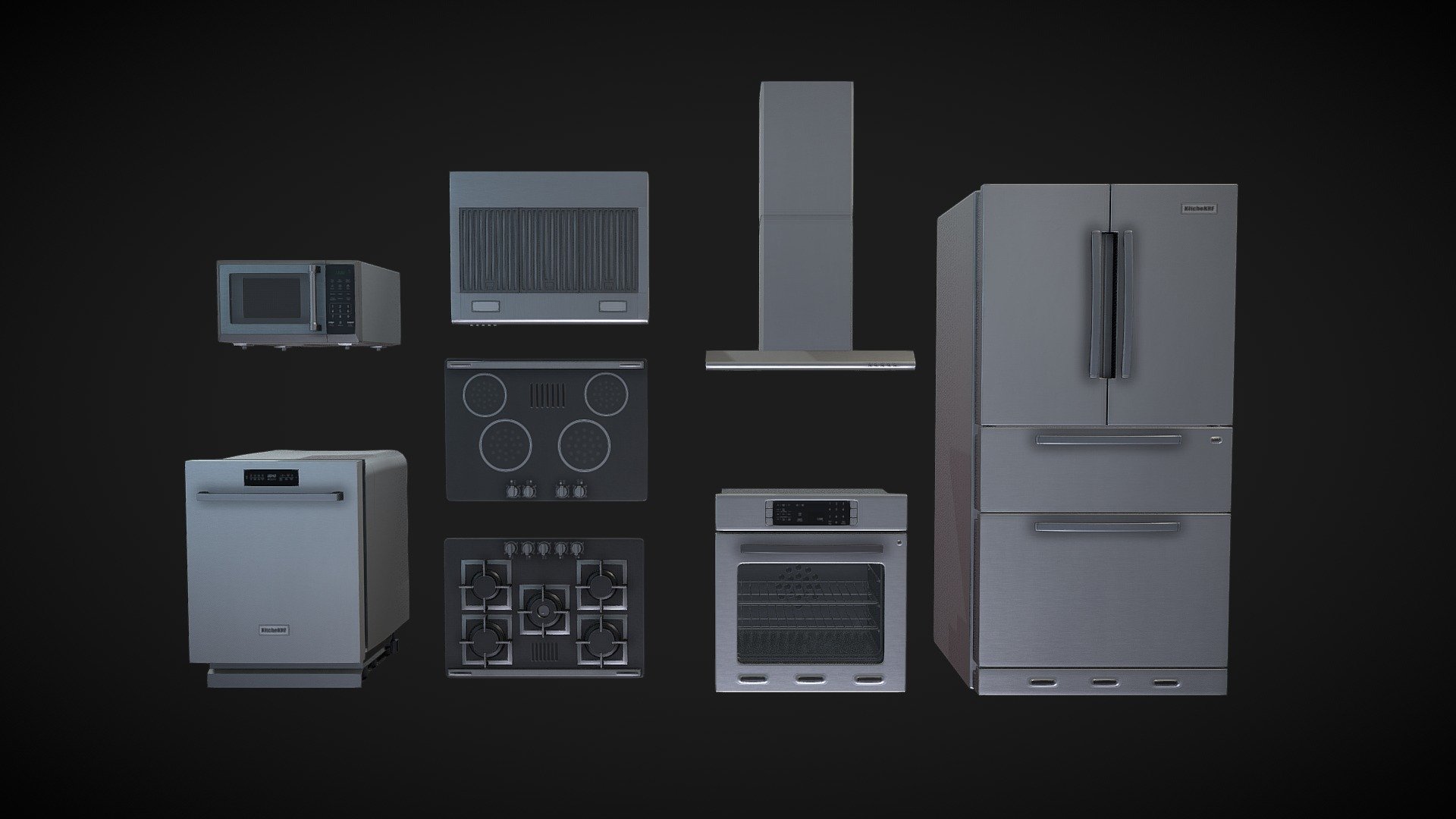Kitchen Pack - Buy Royalty Free 3D model by kraffing [1ef96d8 ...