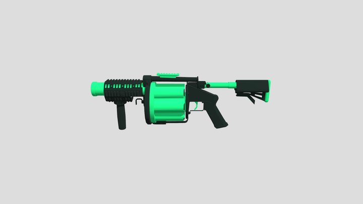 Grenade_ Launcher 3D Model