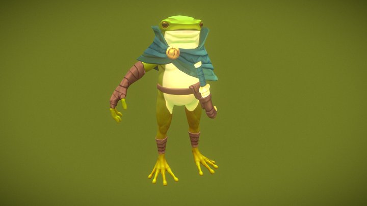 Toad The Frog Rogue_T-pose 3D Model