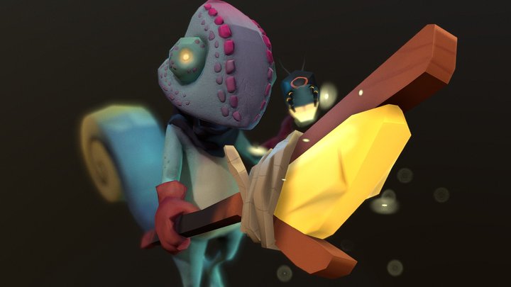 Lizard Wizard 3D Model