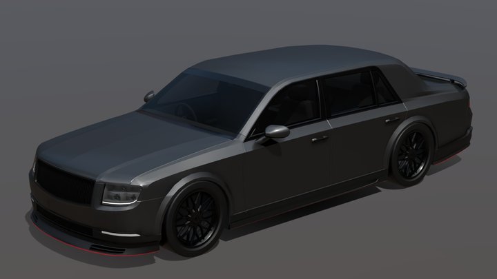 Custom 2022 Toyota Century V12 3D Model