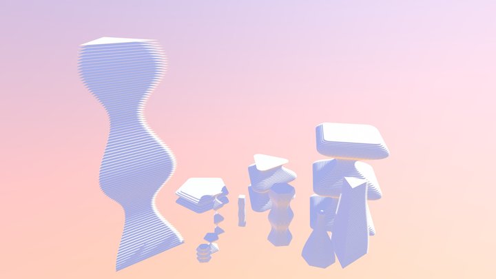 Week 12's Parametric Polygons 3D Model