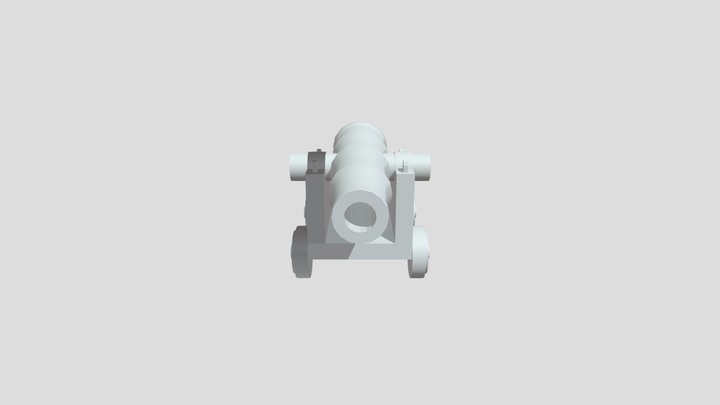 Golfin Jemon Cannon (Low Poly) 3D Model