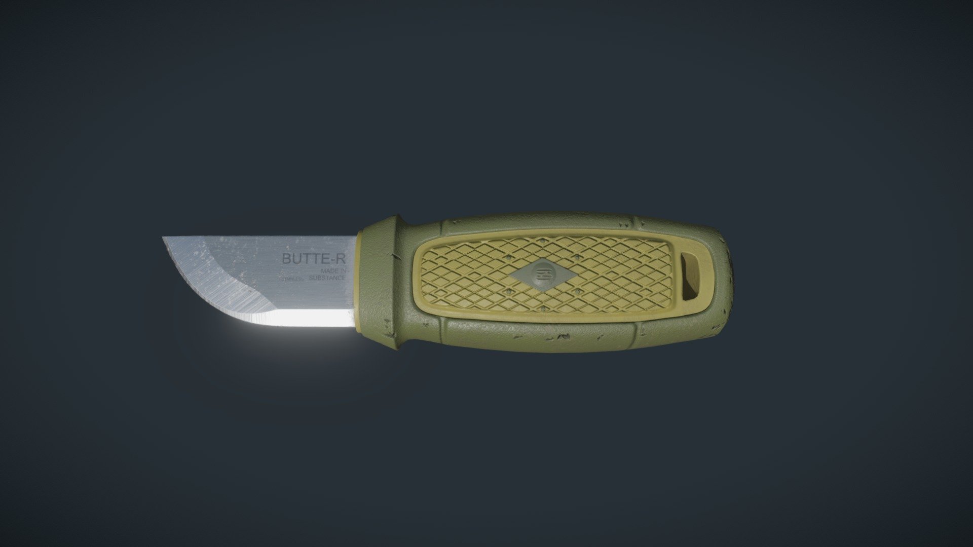 BUTTE-R Knife — Sketchfab embed 3D viewer