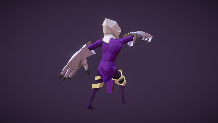 Sombra Espectro - Character Lowpoly 3D Model