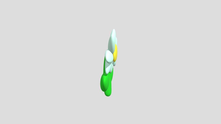 A Happy Flower 3D Model