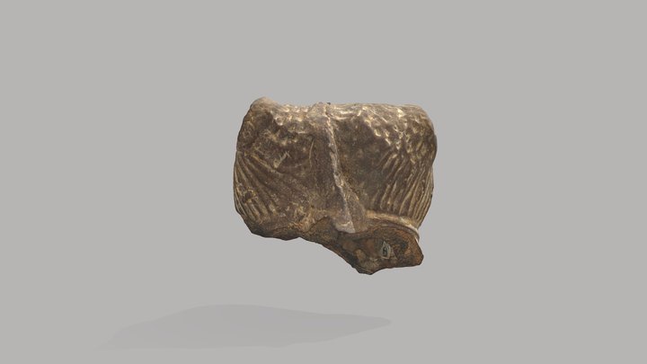 Archaic Greek terracotta lion head 3D Model