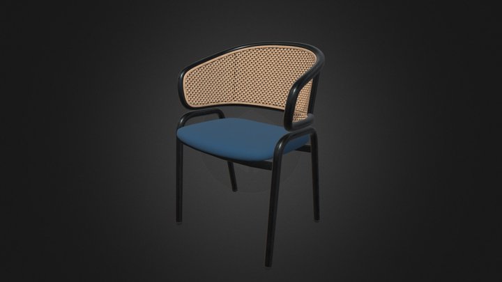 Rattan Dining Chair 3D Model