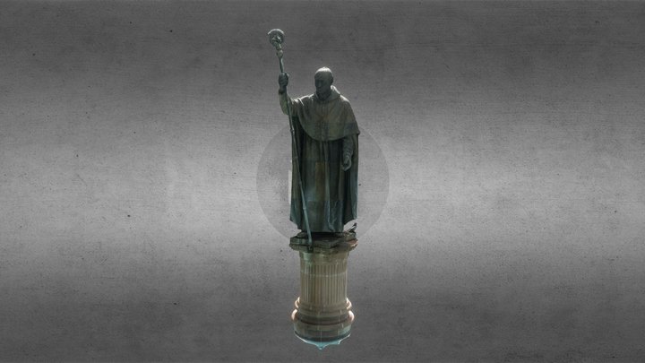 Vasco de Quiroga's Fountain Sculpture (RAW) 3D Model