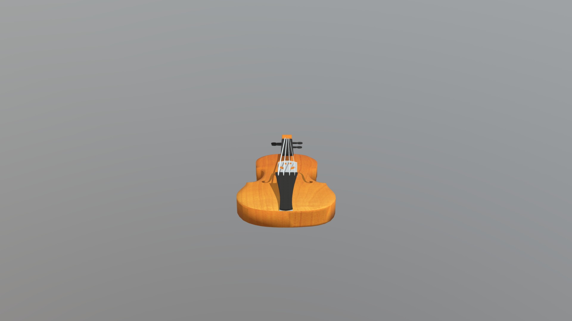3D model Violin - This is a 3D model of the Violin. The 3D model is about a small orange and black toy.