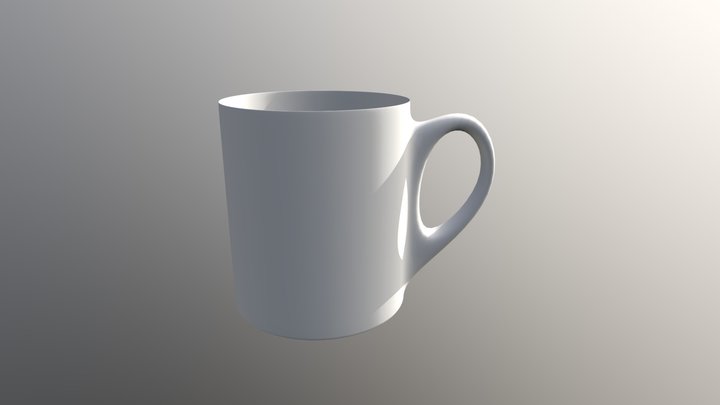 orange cup 3D Model