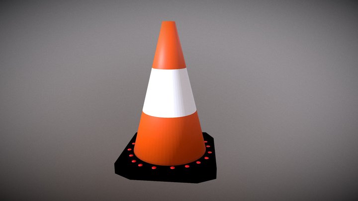 Traffic Cone "Game ready" 3D Model