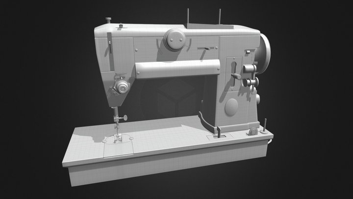 Sewing Machine (No Textures) 3D Model