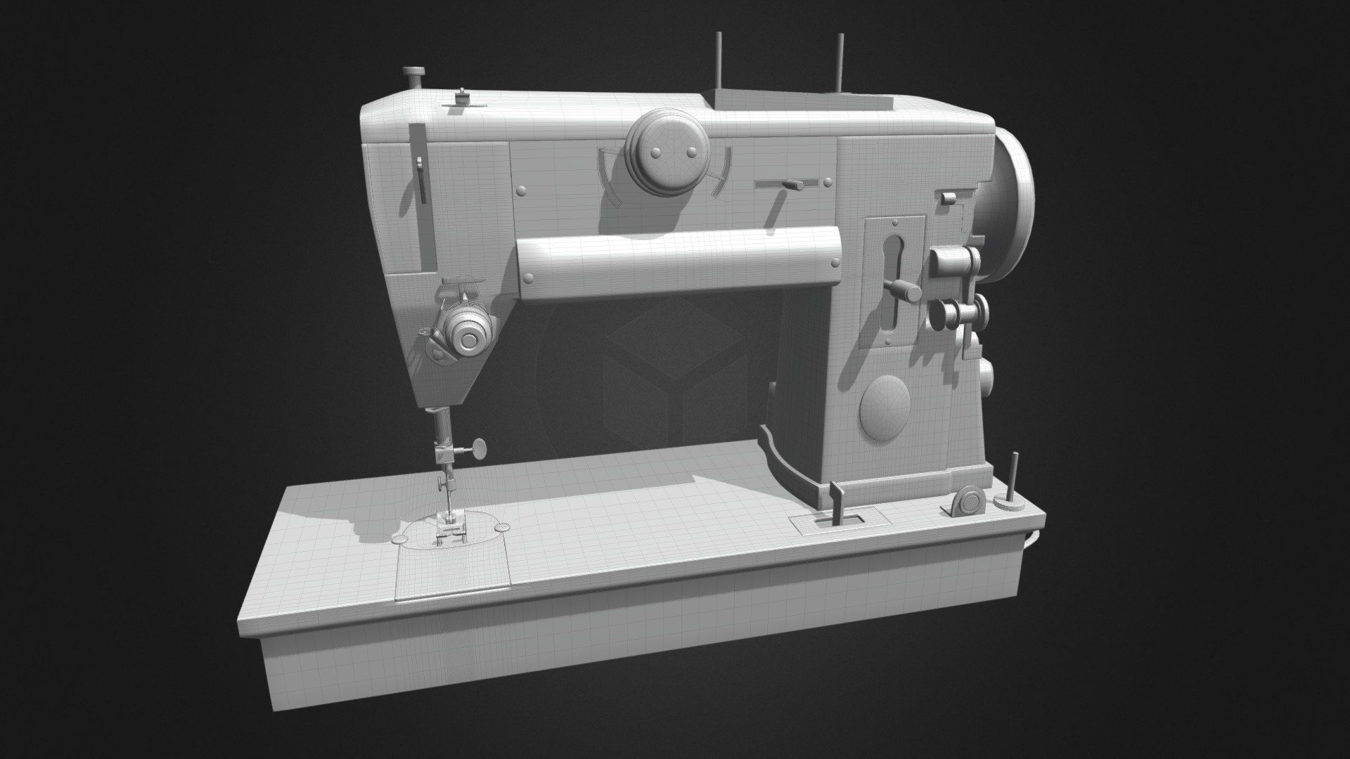 Download Sewing Machine (No Textures) - Download Free 3D model by ...