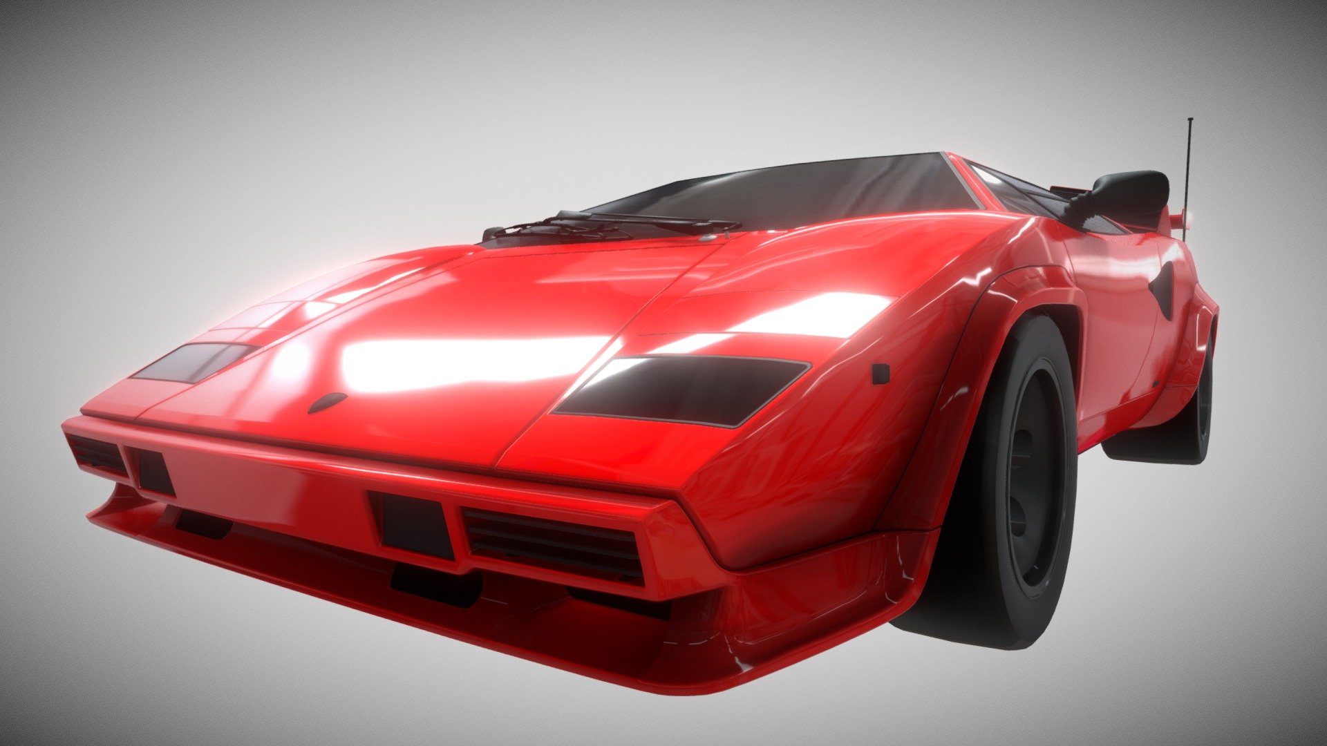 lamborghini countach 3d model