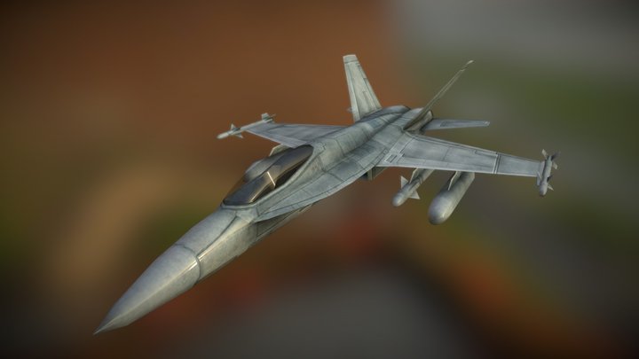 F18 3D Model