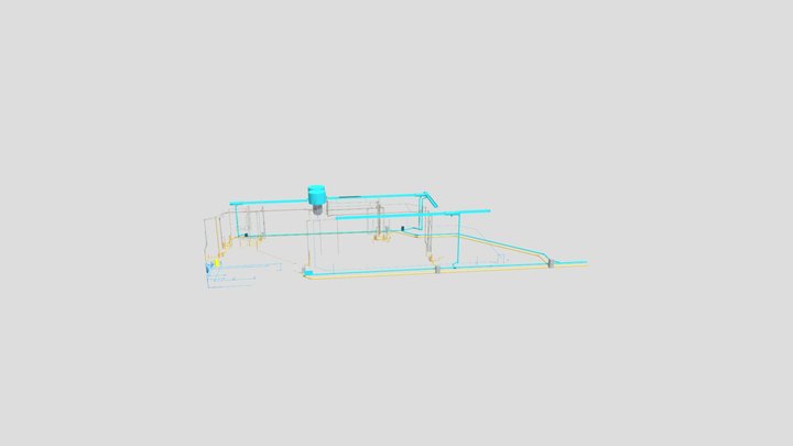 Projeto Hidrossanitário Splendido 3D Model