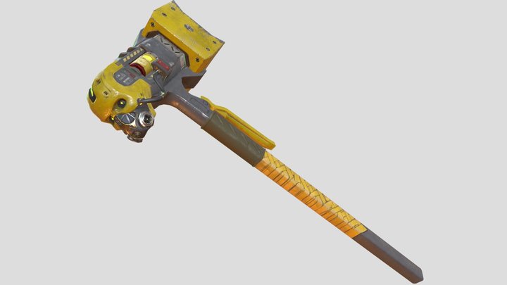 【ApexLegends】[Blender] ➢Caustic_Death Hammer 3D Model