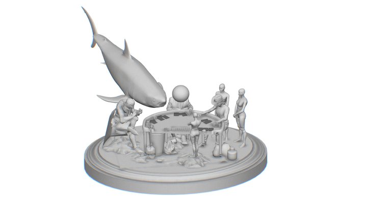 Dolphin Casino™ 3D 3D Model