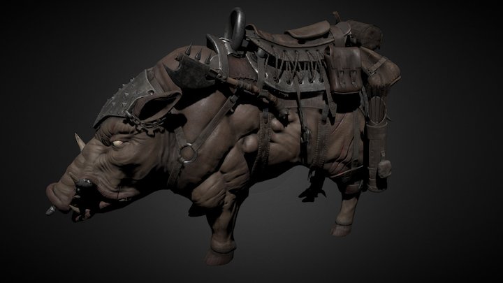 Boar 3D Model