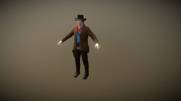 Arthur-morgan-rigged-red-dead-redemption-2 3D Model
