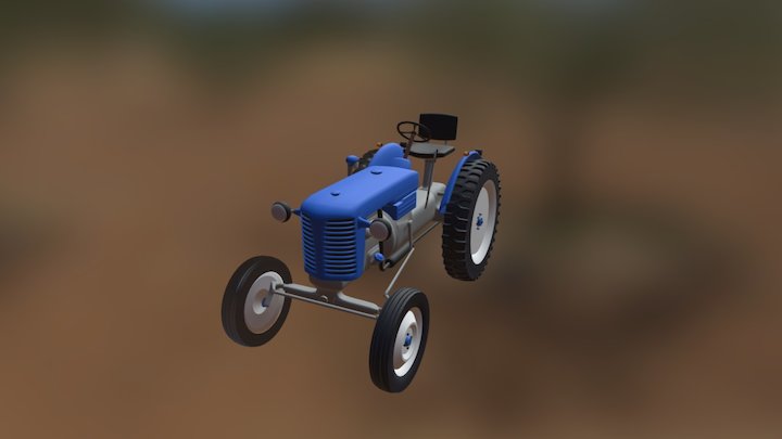 Classic Tractor 3D Model
