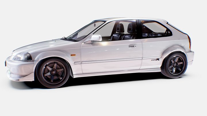 Honda Civic TypeR 98 Gen6 | www.vecarz.com – Kostenloses 3D-Modell STL