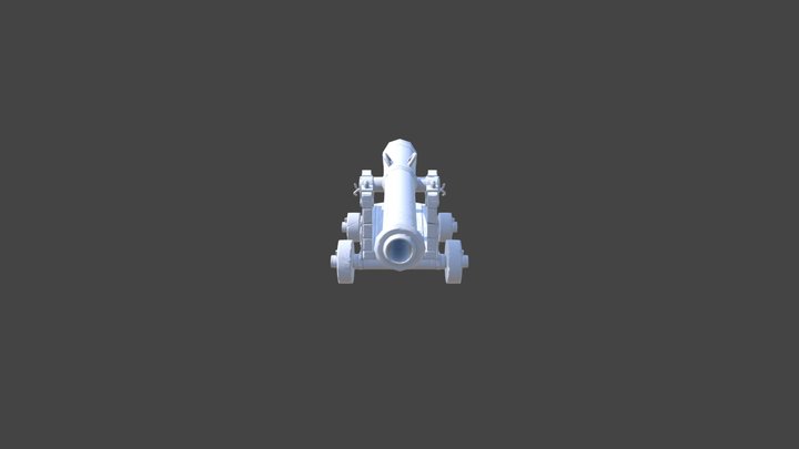 Cannon_Baked 3D Model