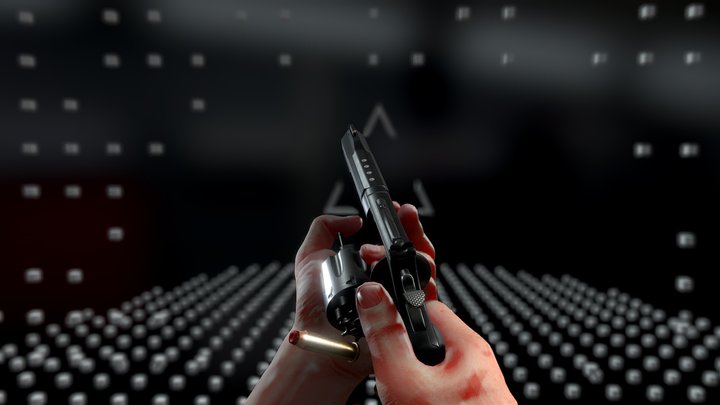 FPS Revolver Animation Set 3D Model