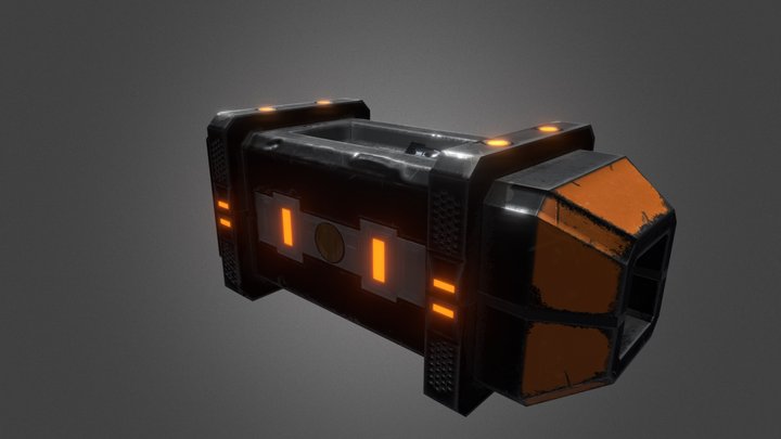 Scifi Crate 3D Model