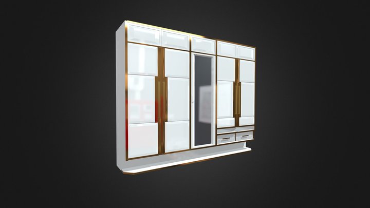 modern wardrobe design minimalis 3D Model