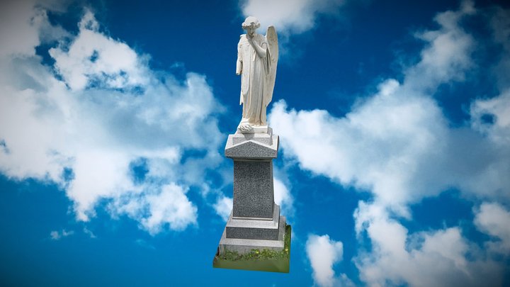 Angle Statue St Ambrose Cemetery Deadwood, SD. 3D Model