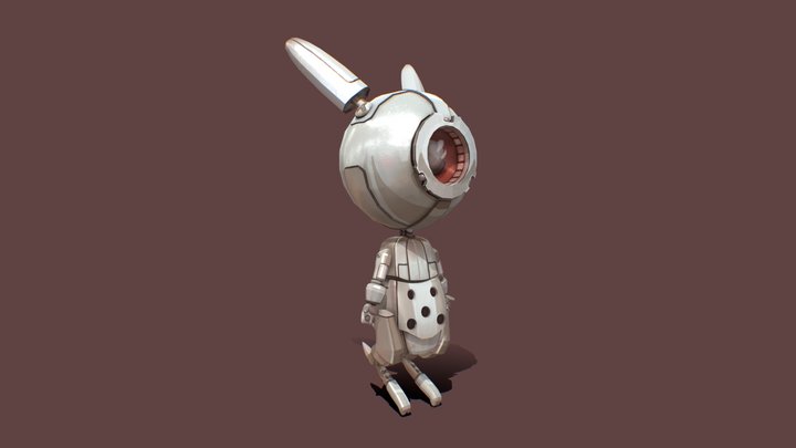 Robot Bunny 3D Model