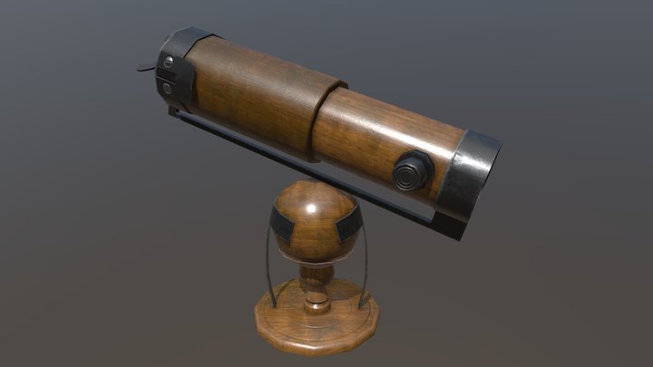Newton's Telescope 3D Model