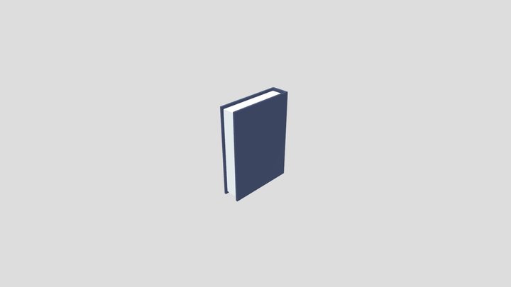 Low-Poly Book 3D Model