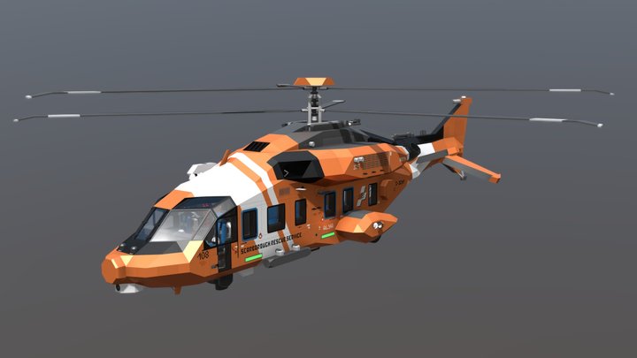 SA-H70A Alya - Heavy Transport/SAR helicopter 3D Model