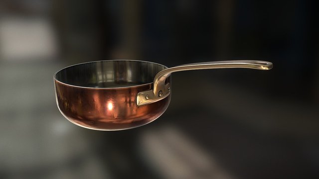 Copper Pan 3D Model