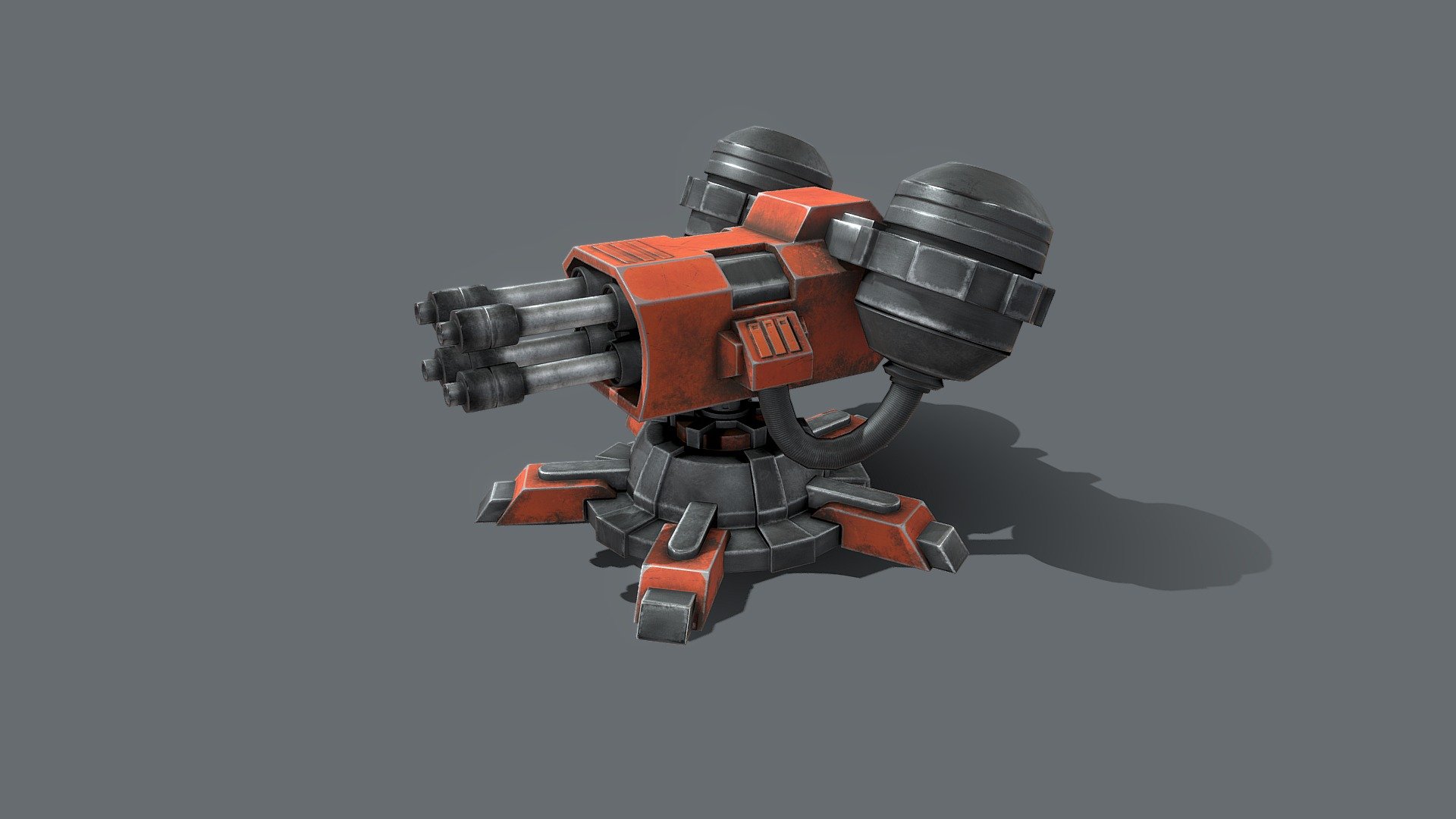 Auto Turret Machine Gun Download Free 3D model by NghiaNguyeen