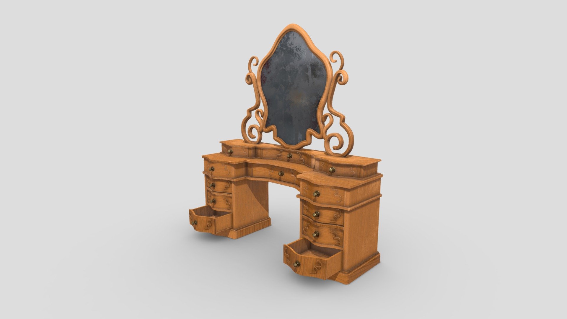 Vanity Table 4k pbr textures - Buy Royalty Free 3D model by ...