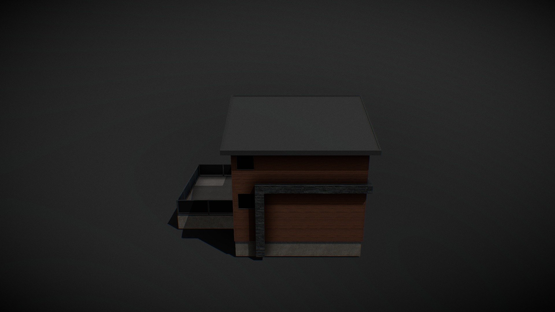 Modern house with interior