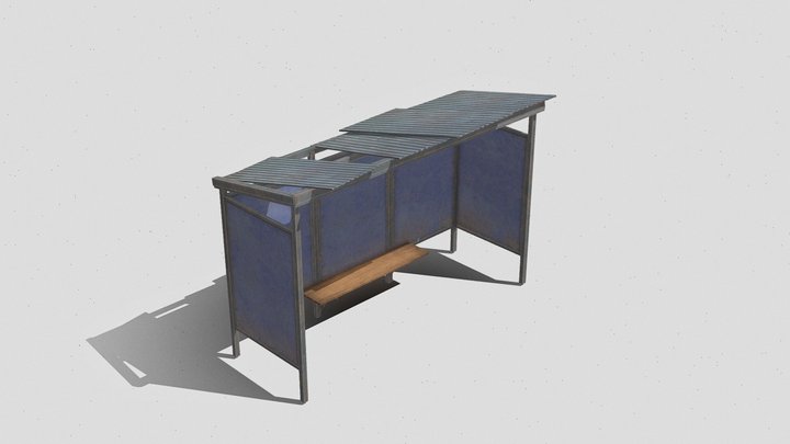 Pubg_Bus_stop 3D Model
