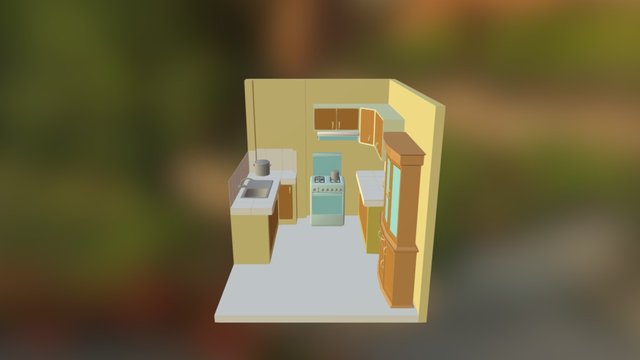 MODELADO INFOARQUITECTURA  (MODELADO DE COCINA) 3D Model