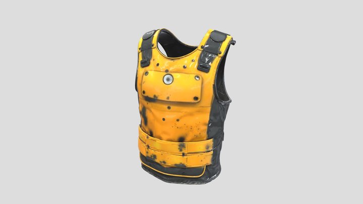 Futuristic Cyberpunk Bulletproof Vest – Free 3D Model STL