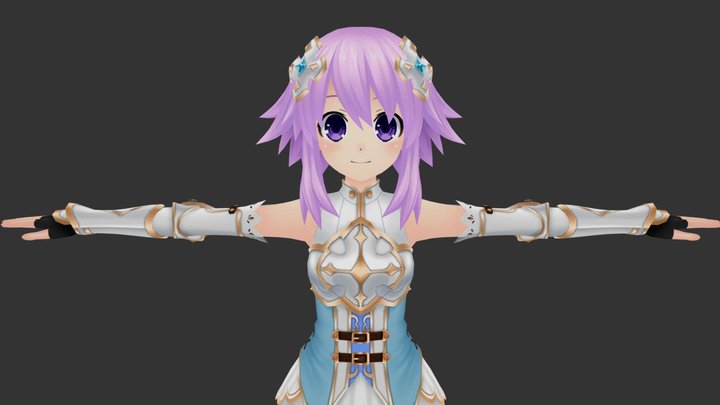 4GO Cyberdimension Neptunia Neptune 3D Model