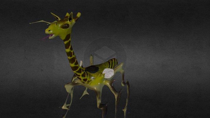 Giraffe Bee 3D Model