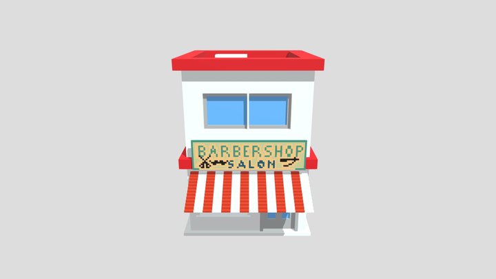 Barbershop 3D Model